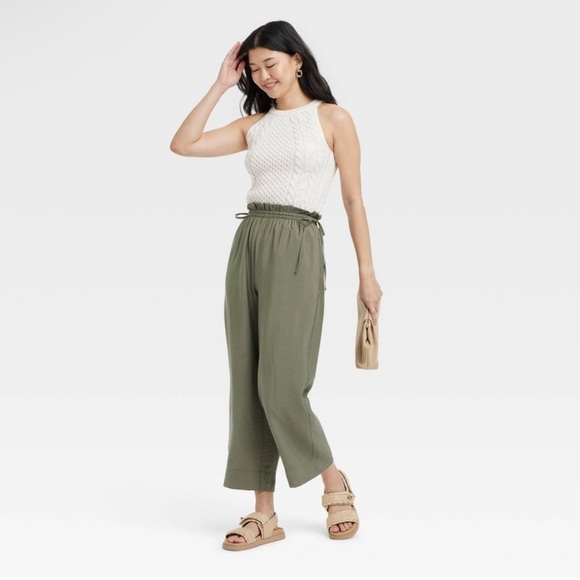 High-Rise Straight Leg Side-Tie Pants from A New Day - NWT szS - Picture 1 of 7